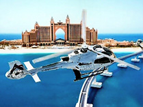Туры и сафари в ОАЭ - полет на вертолете над Дубаем